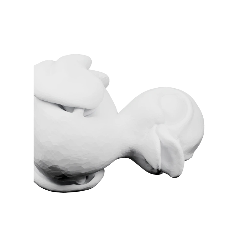 Мягкая фигурка с округлой головой и крыльями