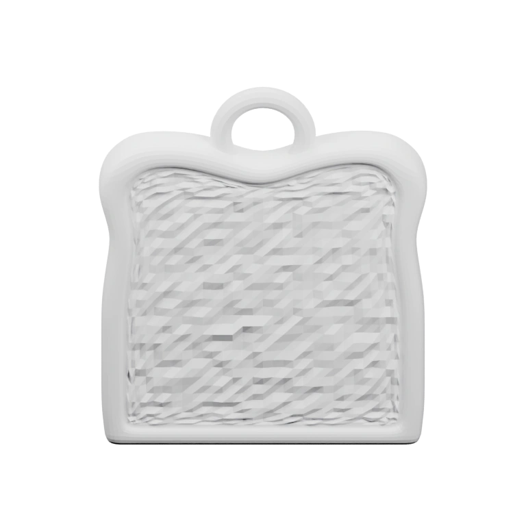 Форма хлебного ломтика с рельефным узором и ручкой сверху