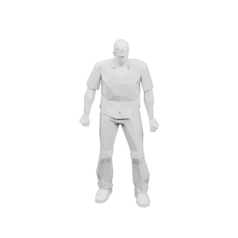 Статуя человека в одежде, сидящая и стоящая в разных позах