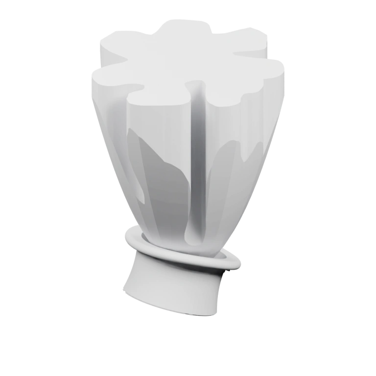 Фигурка с прозрачной тканью и высокой шляпой