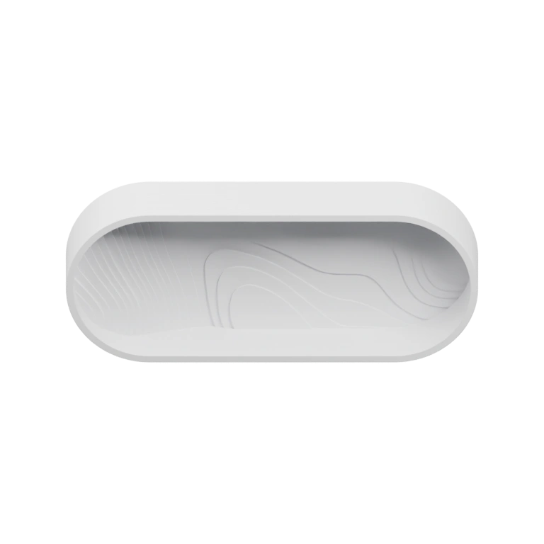 Двухсекционное устройство с внутренней рельефной поверхностью и гладкой внешней стороной