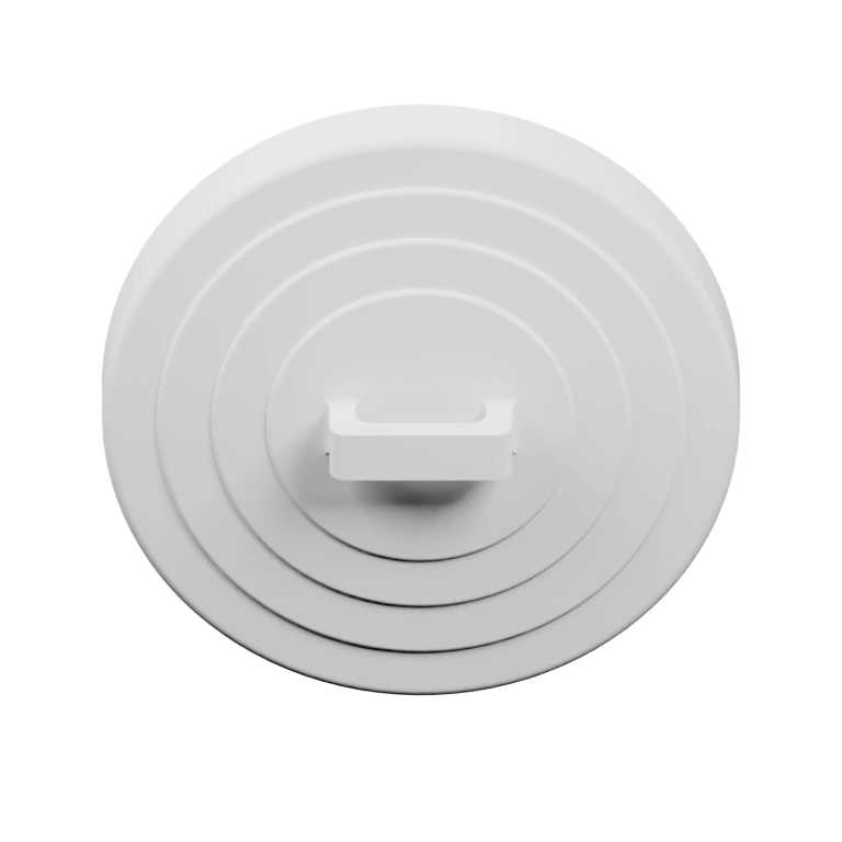 Плоская круглая крышка с центральным выступом и винтовым креплением