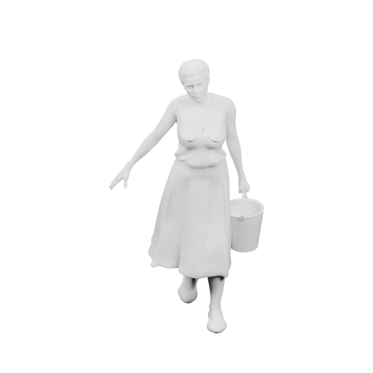 Женщина с ведром