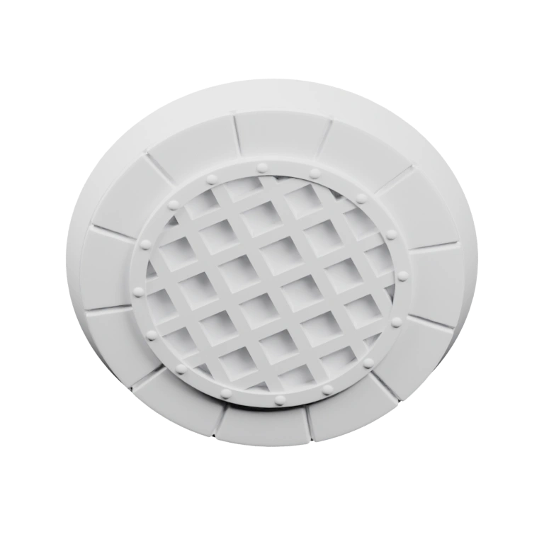 Фигурка с вырезанным узором, напоминающим лицо и руки