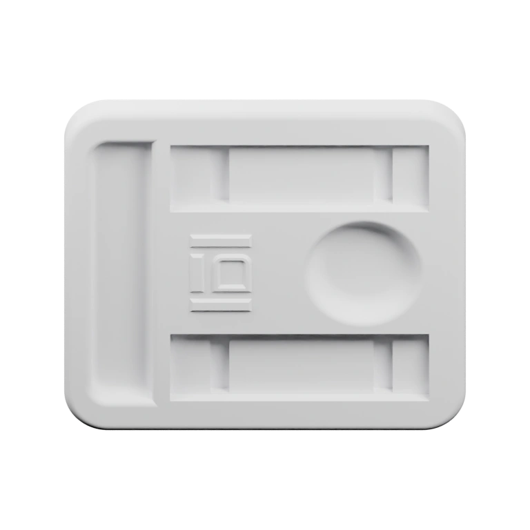 Устройство состоит из двух верхних частей и двух нижних стержней