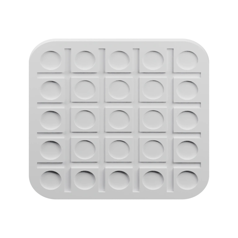 Прямоугольный элемент с вертикальной ручкой и нижней выемкой