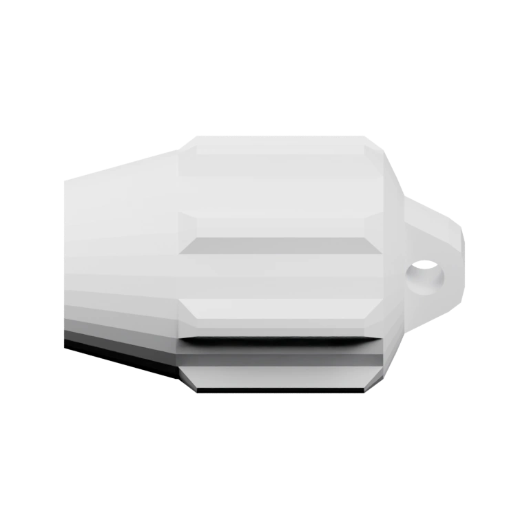 Вертикальный цилиндр с рифленой поверхностью и утолщёнными концами