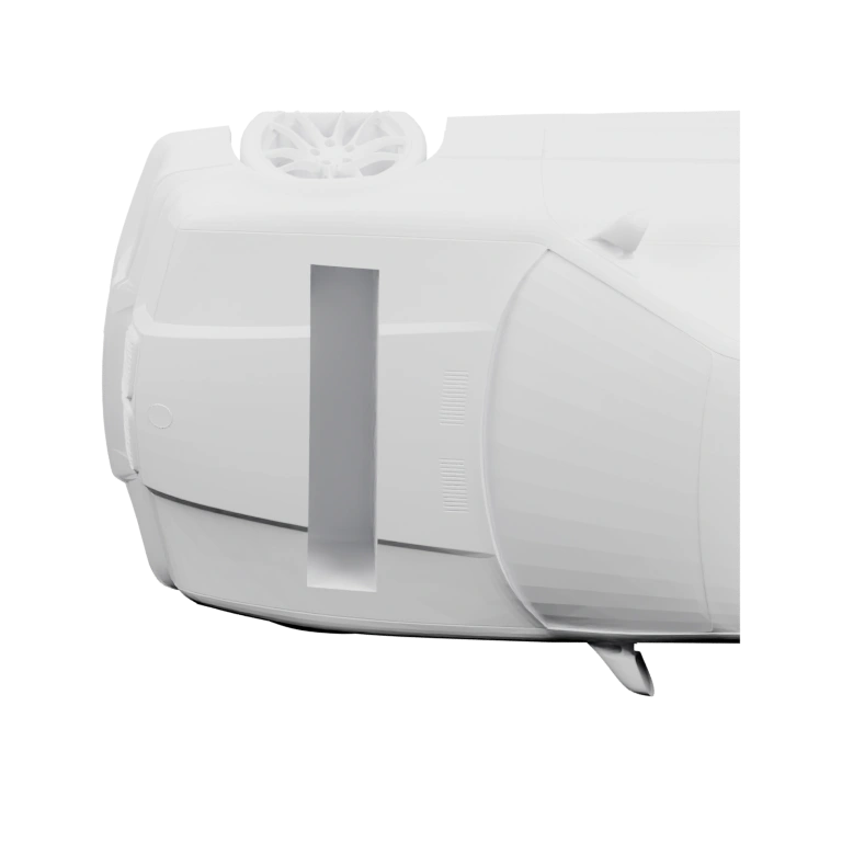 Компактный, с отверстиями для крепления и ручкой для переноски