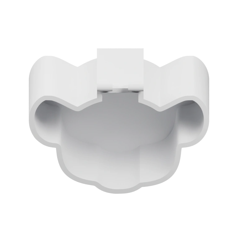 Симметричная форма с ушами и глазами, с вырезами на корпусе