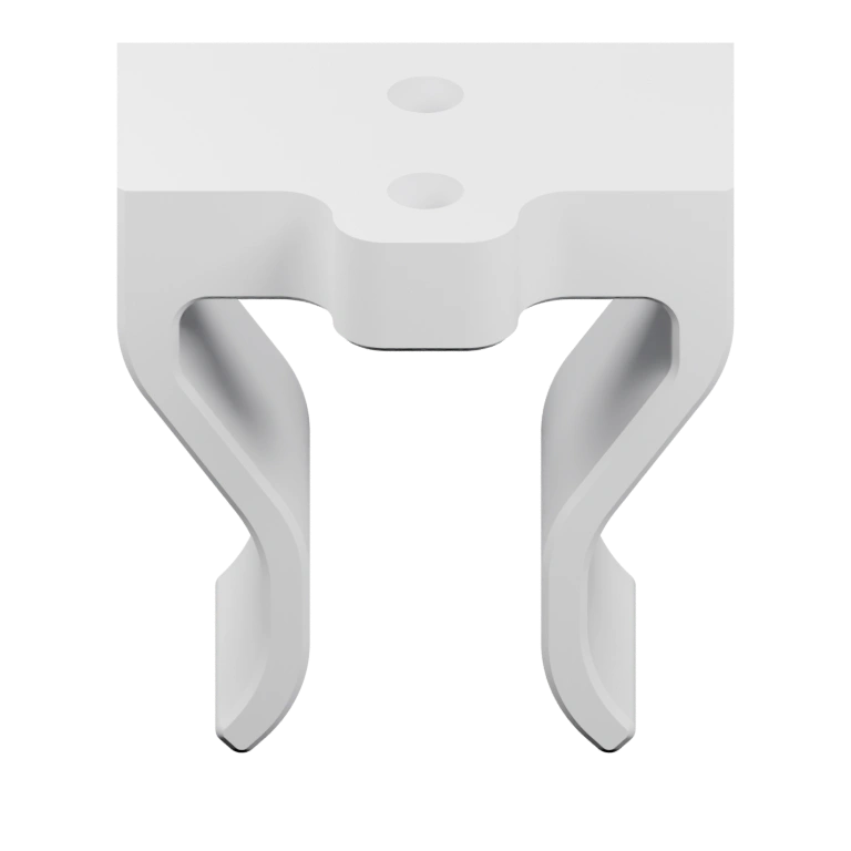 Два одинаковых элемента с отверстиями и изогнутыми частями