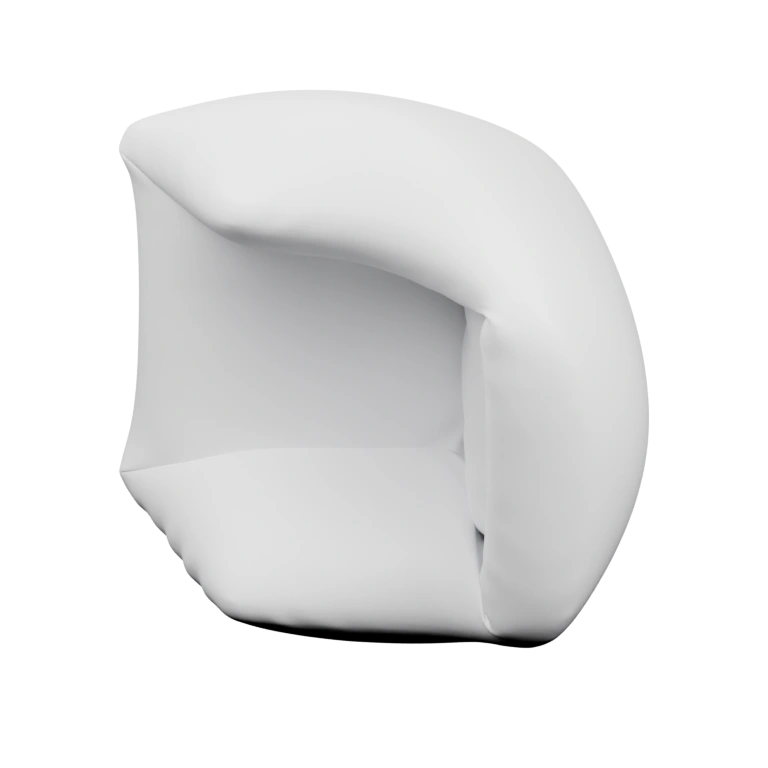 Две одинаковые овальные части с отверстиями и выступами