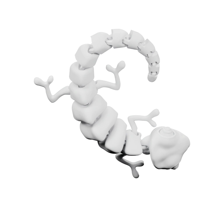 Гибкий животный образ с длинным хвостом и разнообразными позами