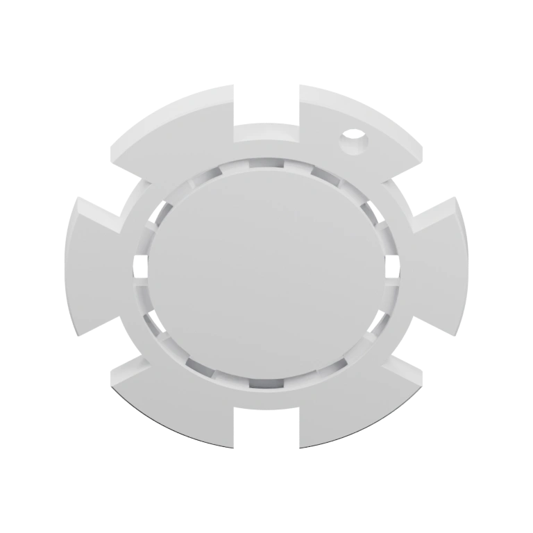 Круглая форма с вырезами и отверстием по краю