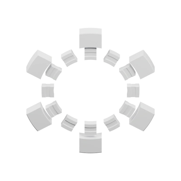 Круглая деталь с выступами и отверстиями для крепления