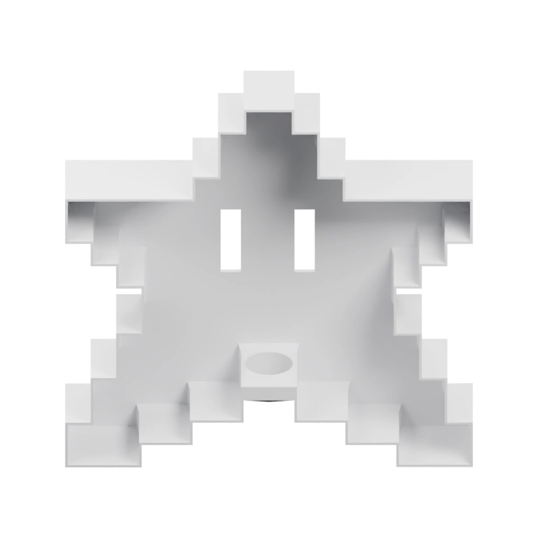 Симметричная форма с вырезами и углублениями, напоминающая снежинку