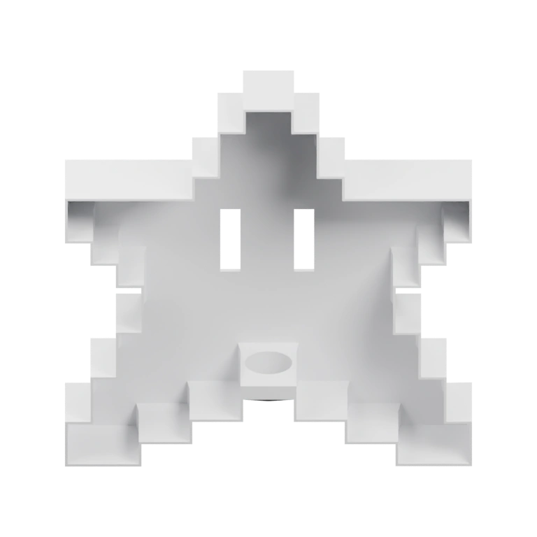 Симметричная форма с двумя глазами и ртом, подобна снежинке