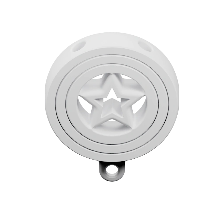 Сферическая конструкция с отверстием и зубчатыми элементами по краю