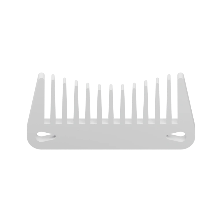 Длинная щётка с зубцами для расчёса волос