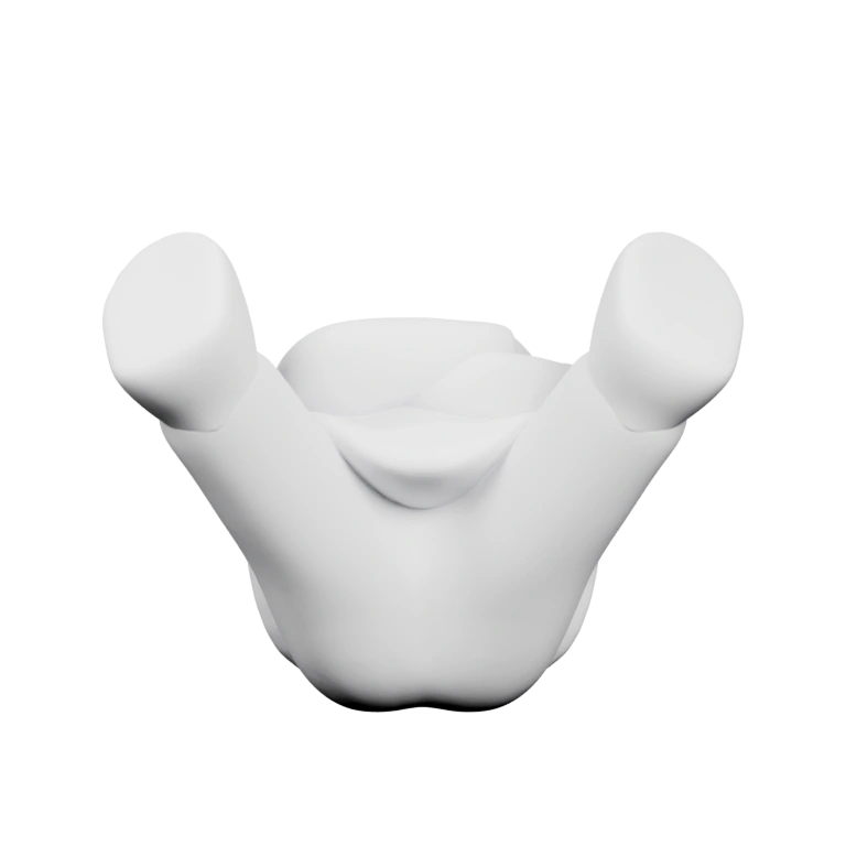 Узкий прямоугольный корпус с четырьмя колесами и стеклом