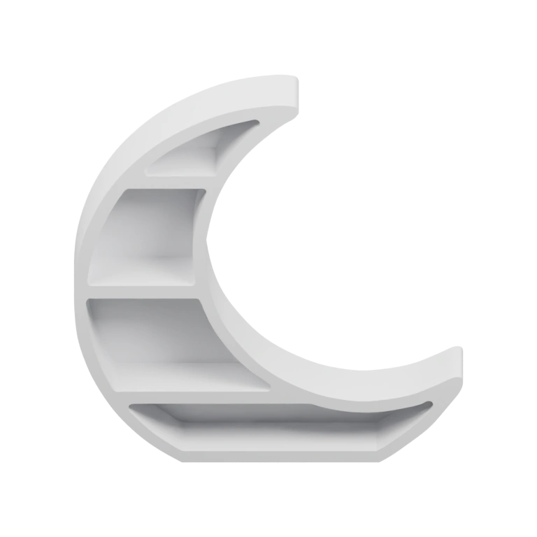 Узкая форма с острым наконечником и петлей для крепления