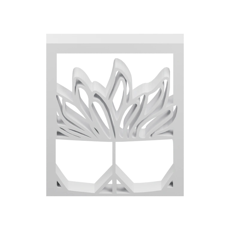 Сформирована из переплетённых линий, стоящая в кадре