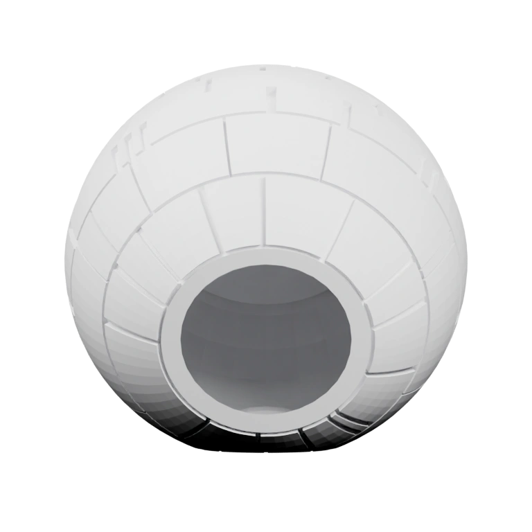 Круглая конструкция с отверстиями и выступами для фиксации