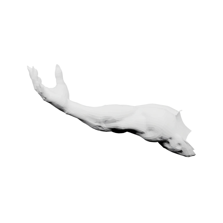 Статуэтка оленя в прыжке с рогами и выразительной позой