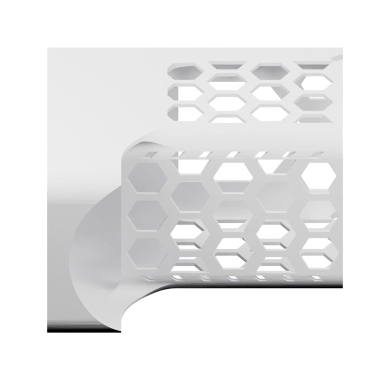 Прямоугольный элемент с отверстиями для крепления на стене
