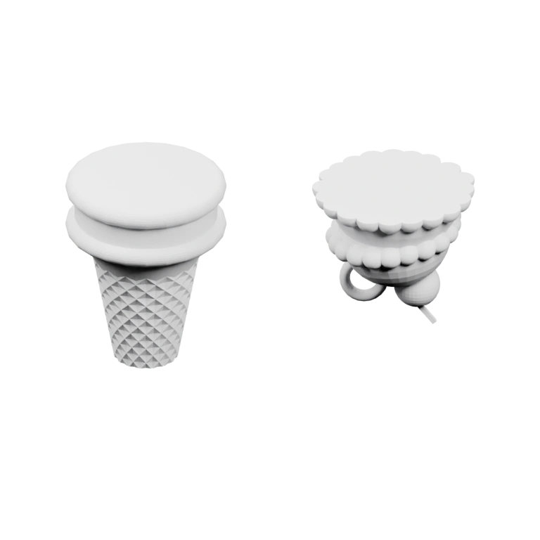 Симметричный объект с открытым верхом и выступающими элементами