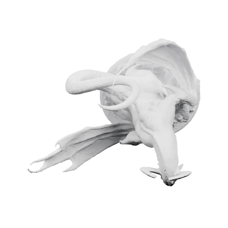 Спиральная форма с острыми концами и сегментами