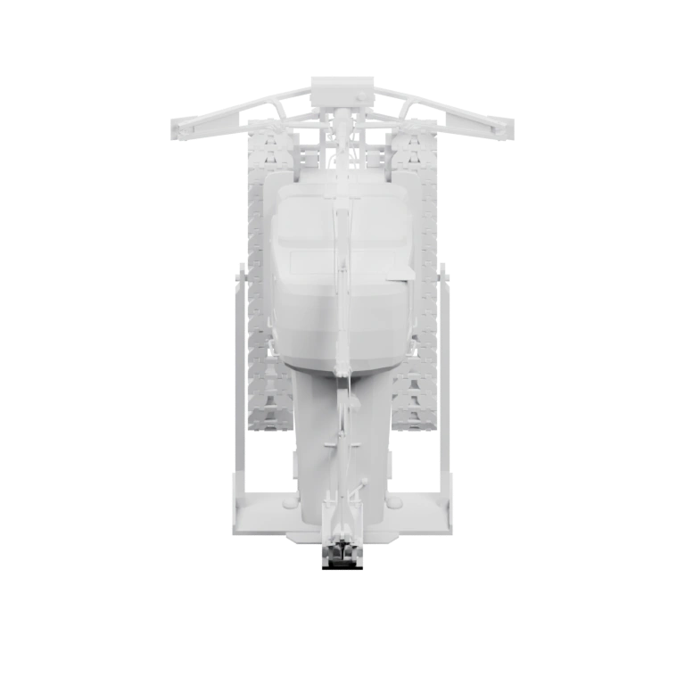 Сложная конструкция с кабиной и деталями транспортного средства