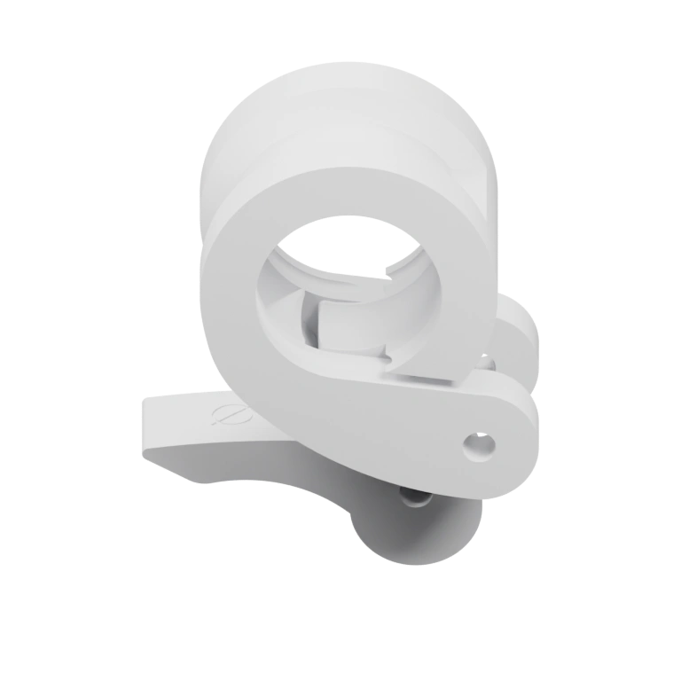 Утка с вытянутой шеей и клювом, стоящая на подставке