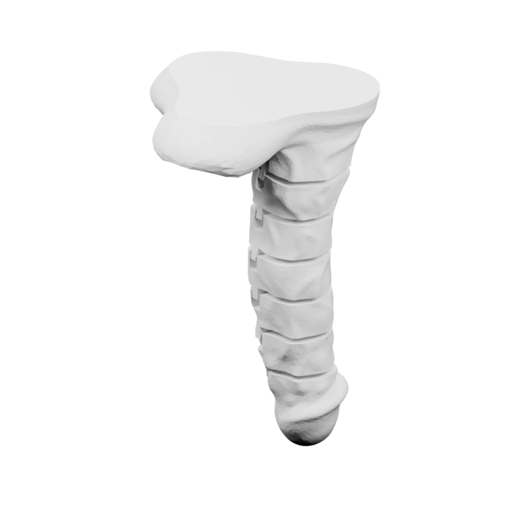 Сложная форма с волнистыми поверхностями и пересекающимися элементами