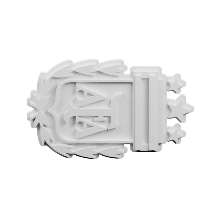 Две симметричные формы с геометрическими узорами и отверстиями