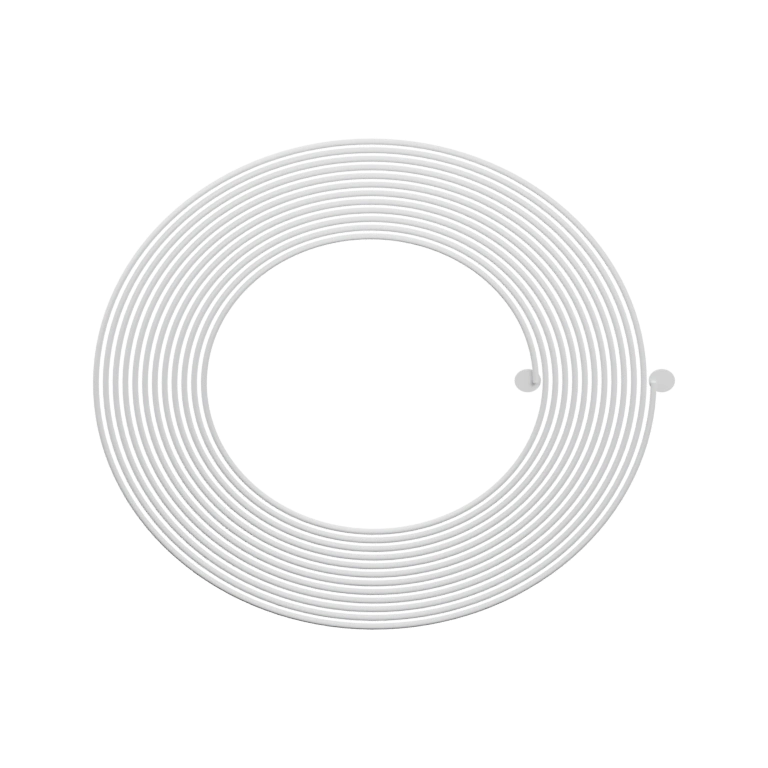 Круглые спиральные конструкции с центральным отверстием и вертикальными полосами