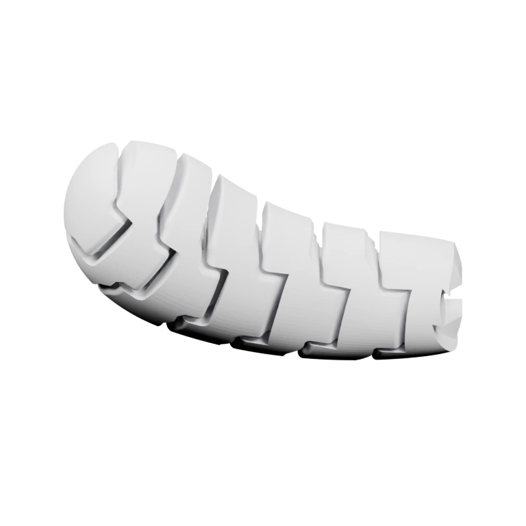 Изогнутая форма с выступами и впадинами