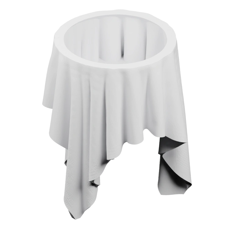 Цилиндрический предмет с капающими струйками по бокам