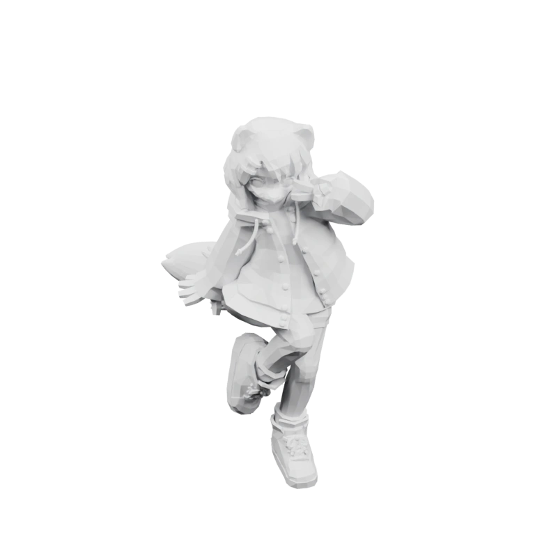 Сложная форма с рогами и многоугольными поверхностями