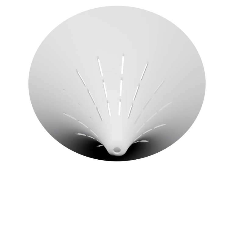 Плоская поверхность с волнистым краем и волнистыми боковыми сторонами