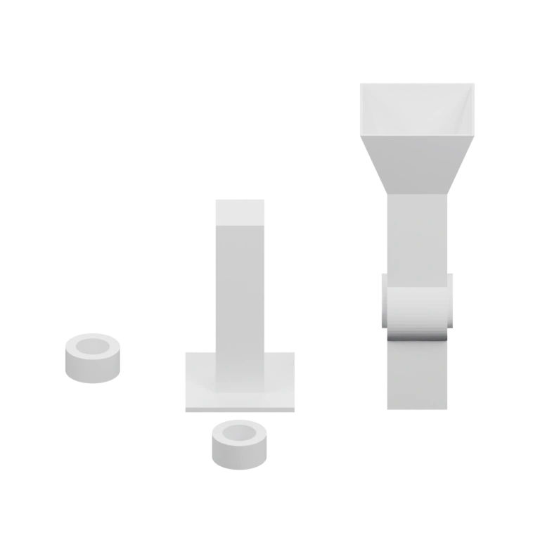 Конусообразное устройство с радиальными щелями для отвода насекомых