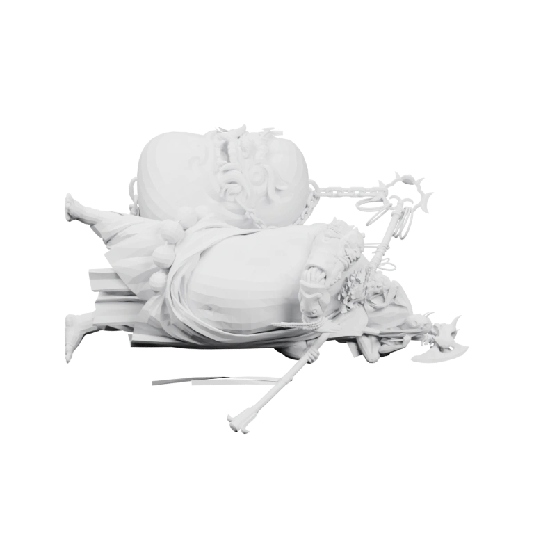 Форма для хранения ножниц с вырезом и крепежными отверстиями