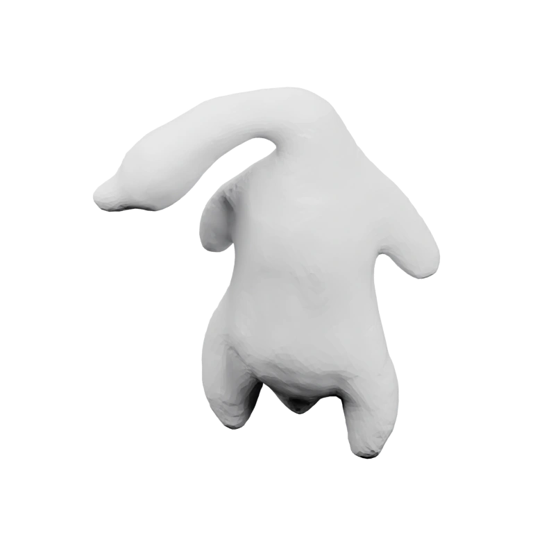 Изогнутая форма с витками, симметрично расположенная, с основанием для установки