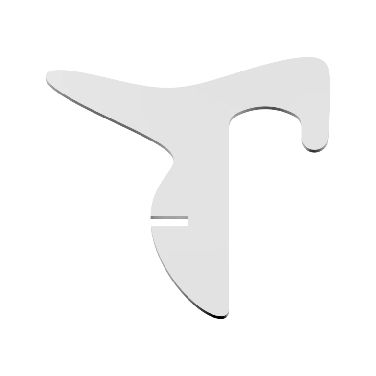 Изогнутая форма с выступами для крепления