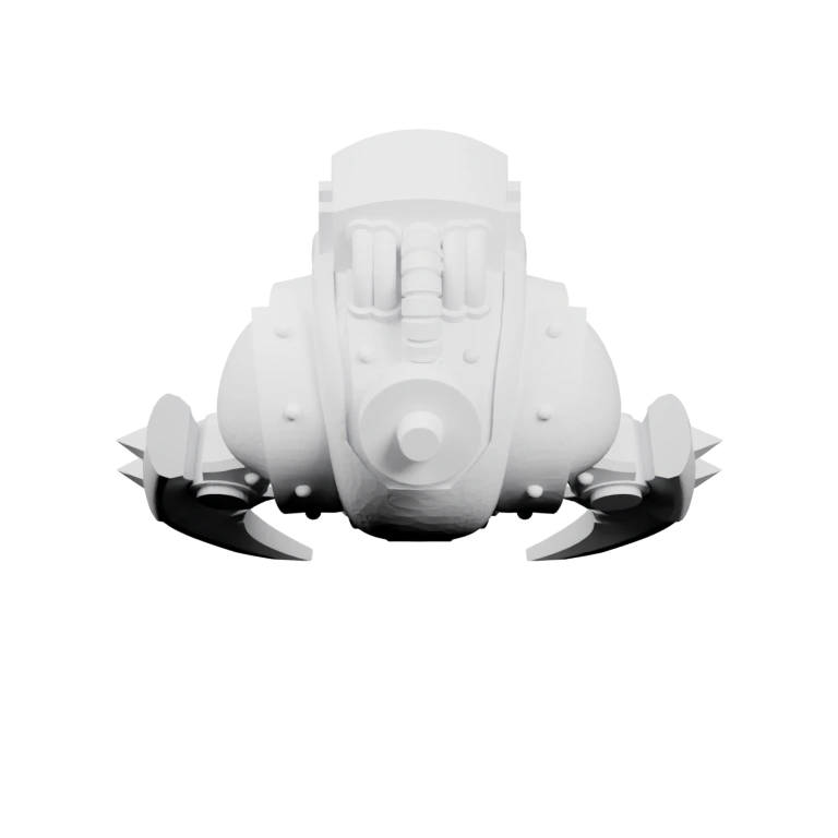 Геометрическая форма головы с сеткой линий и точек на поверхности