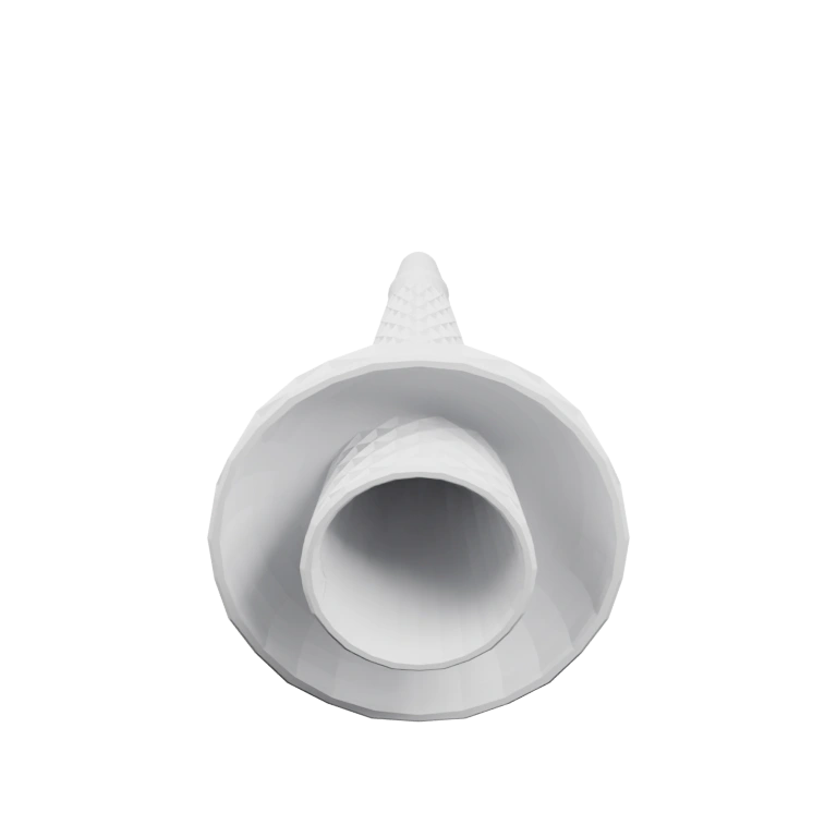 Узкая конструкция с выемкой для ледяного рожка и креплениями