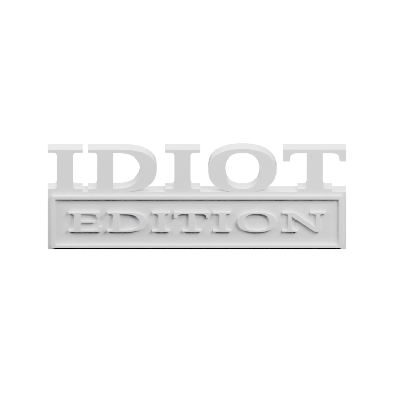 Угловая табличка с вырезанными буквами и надписью в нижней части