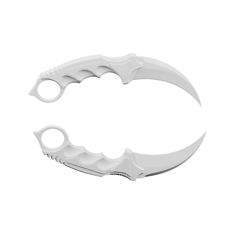 Кривая форма с рельефным узором и вырезом для пальца