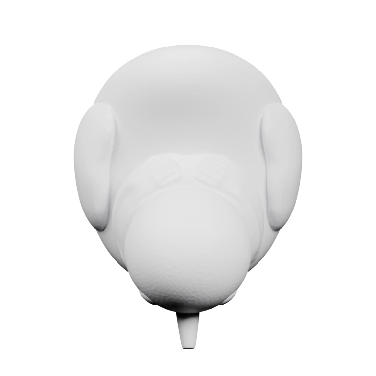 Фигурка с двумя куклами, одна на плечах, другая в руках