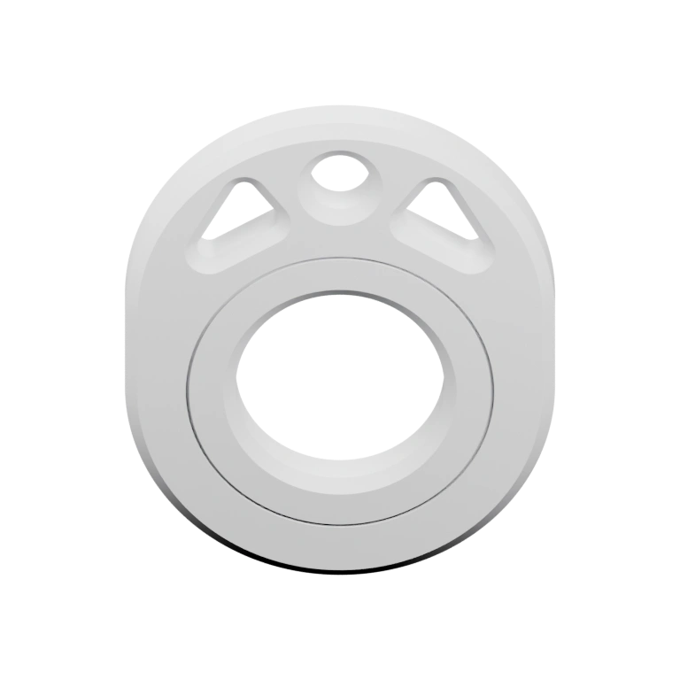 Форма цветка с отверстием в центре и петлей для крепления