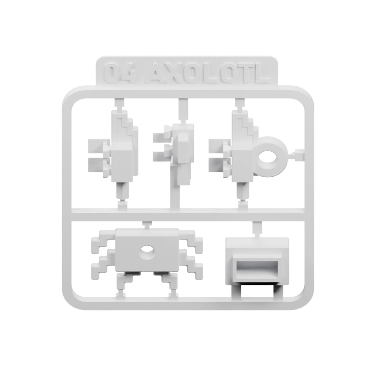 Узкий элемент с выступами для крепления ключей